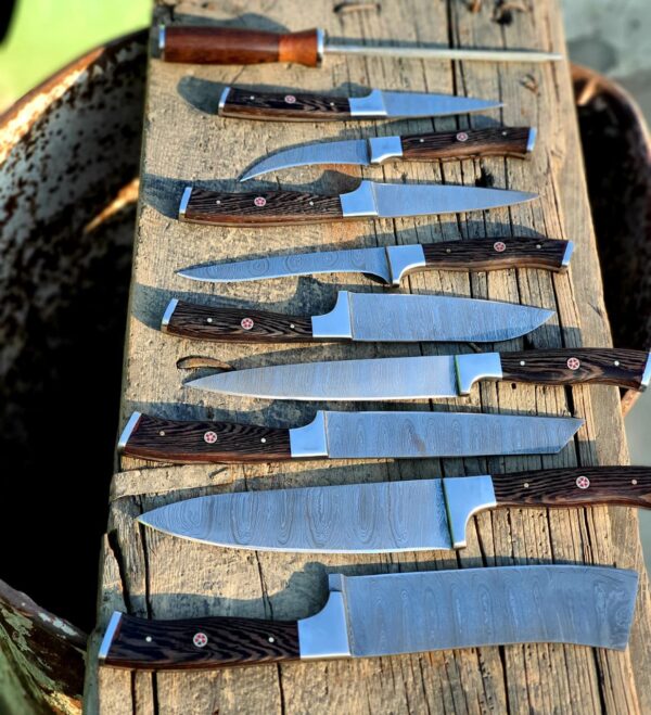 Damascus steel chef set - Image 3