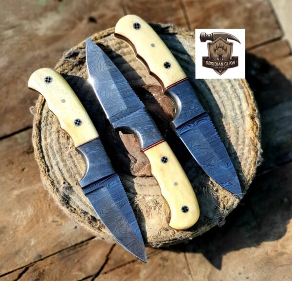 Handmade High carbon Damascus "8" steel Skinner knife. - Image 2