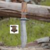 Handmade Damascus steel Bowie Knife 15 ” Hunting Knife With Leather Sheath.

Overall length: 15 inches. 
Blade length: 10 inches. 
Handle Length: 5 inches. - Image 2