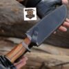 Handmade Damascus steel Bowie Knife 15 ” Hunting Knife With Leather Sheath.

Overall length: 15 inches. 
Blade length: 10 inches. 
Handle Length: 5 inches. - Image 4