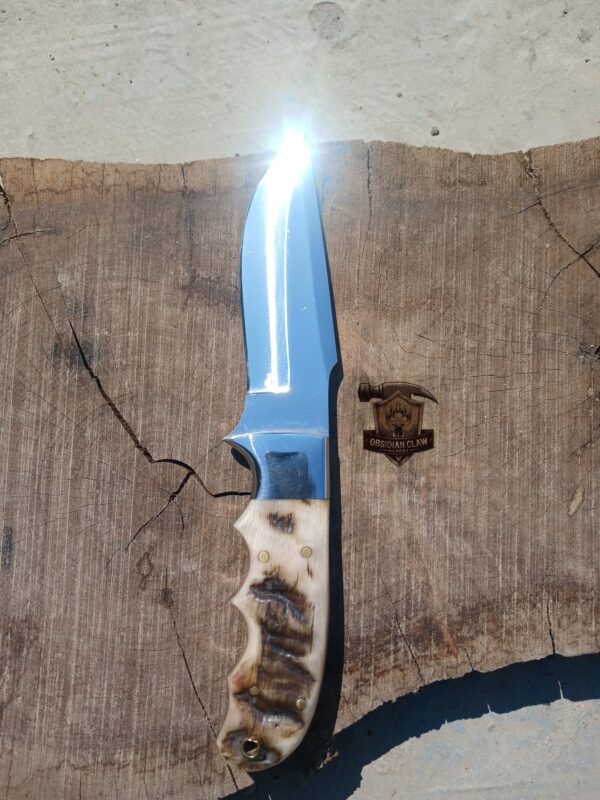 Custome Handmade J2 steel Skinner  knife with leather sheath. - Image 3