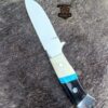 Custome Handmade J2 steel high palash mirror Skinner knife/ leather sheaths. - Image 7