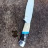 Custome Handmade J2 steel high palash mirror Skinner knife/ leather sheaths. - Image 4