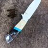 Custome Handmade J2 steel high palash mirror Skinner knife/ leather sheaths. - Image 3