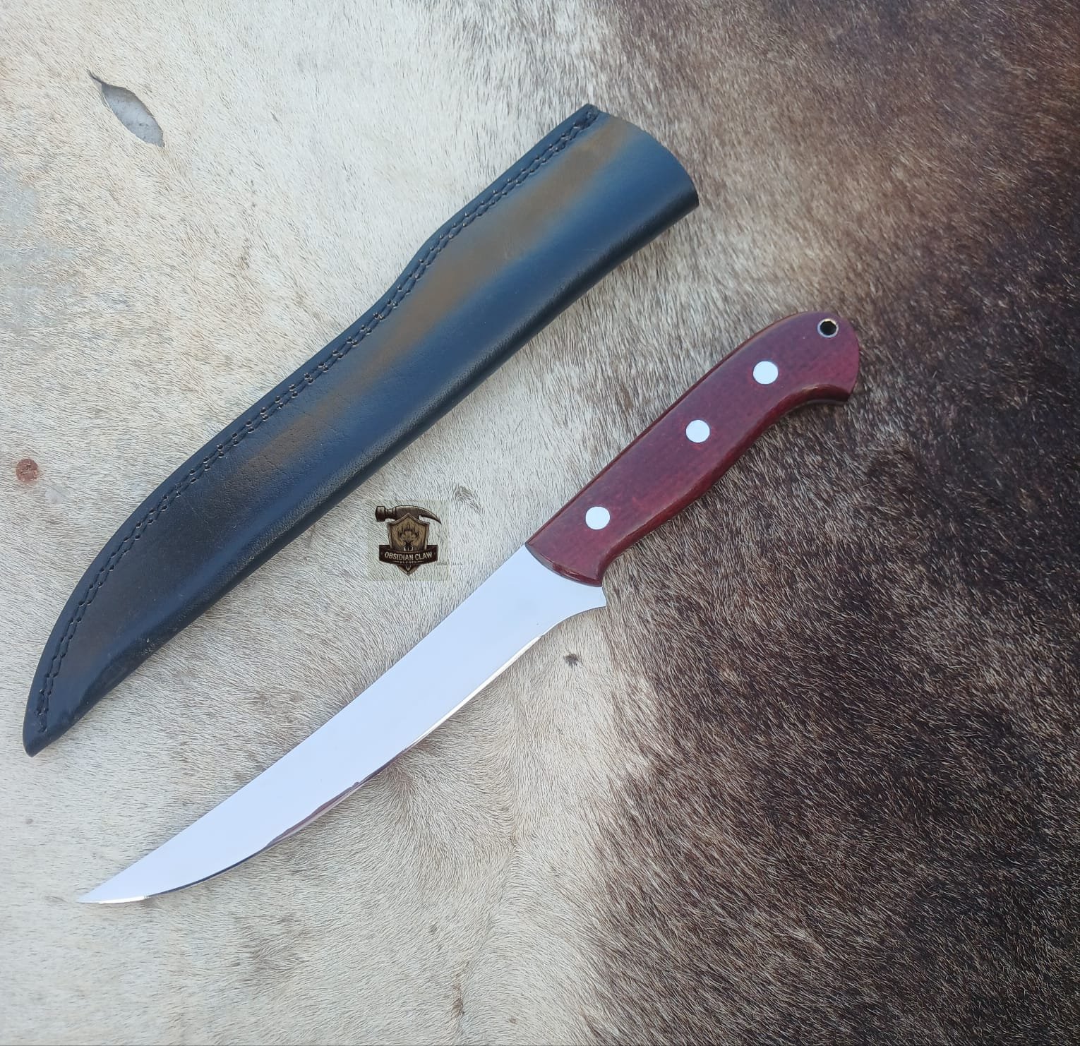 Premium Fillet knife with leather sheath. - Image 2