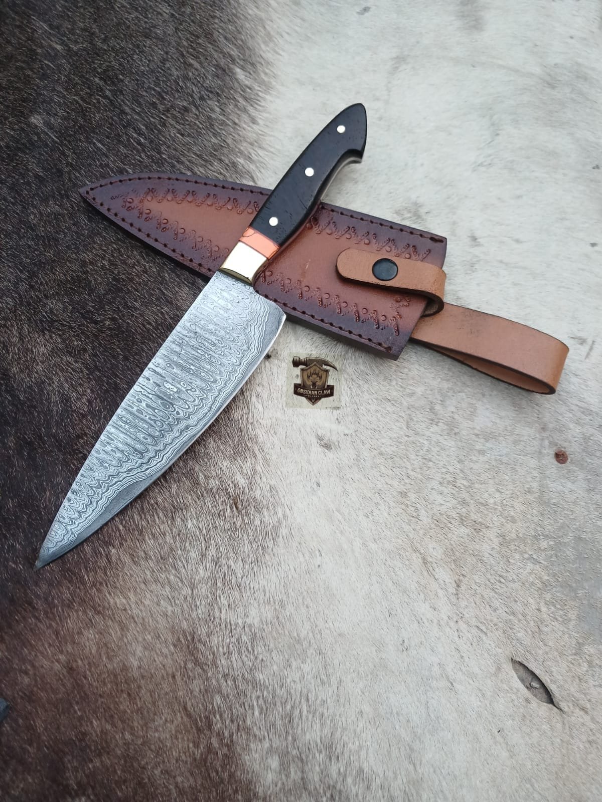 Chef knife with Leather cover. - Image 2